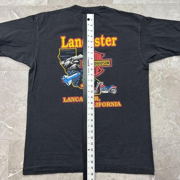 90s Vintage Harley Davidson Graphic Tee Mens Large Eagle California Made in USA - Picture 9 of 10